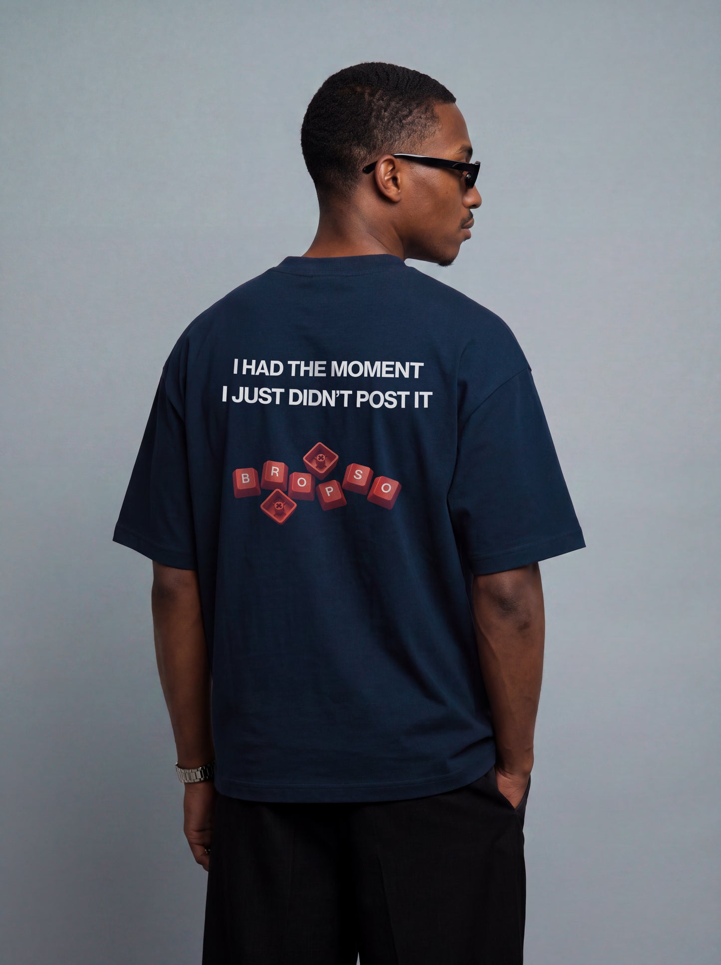 No Signal Tee Navy