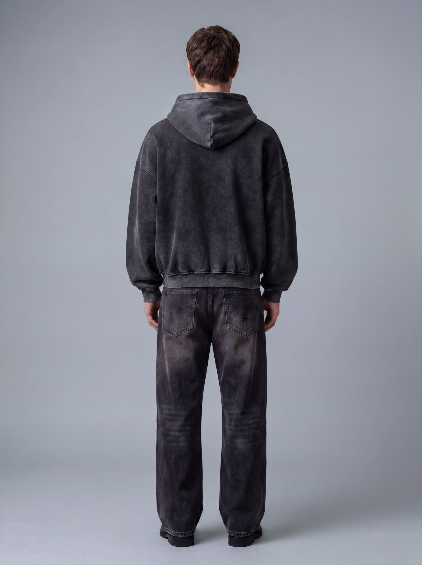 Core Zip Washed Charcoal