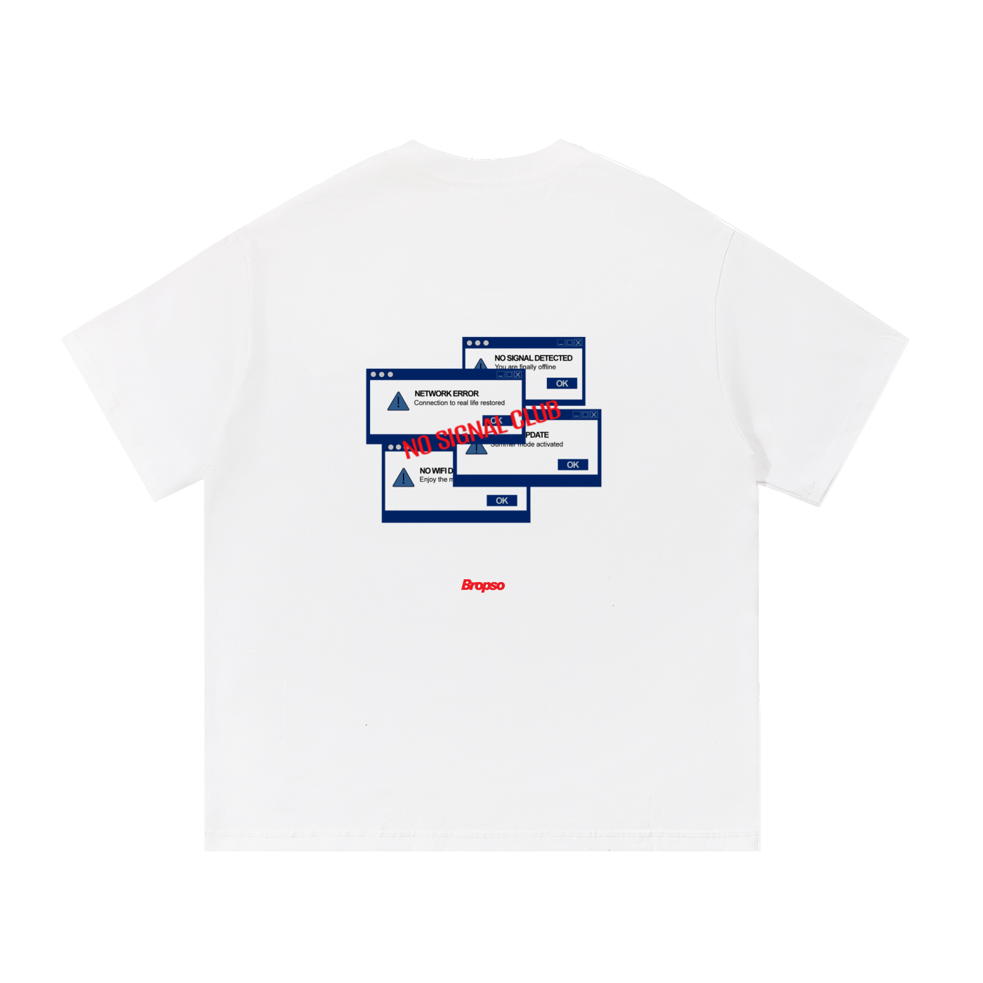 No Signal Tee White