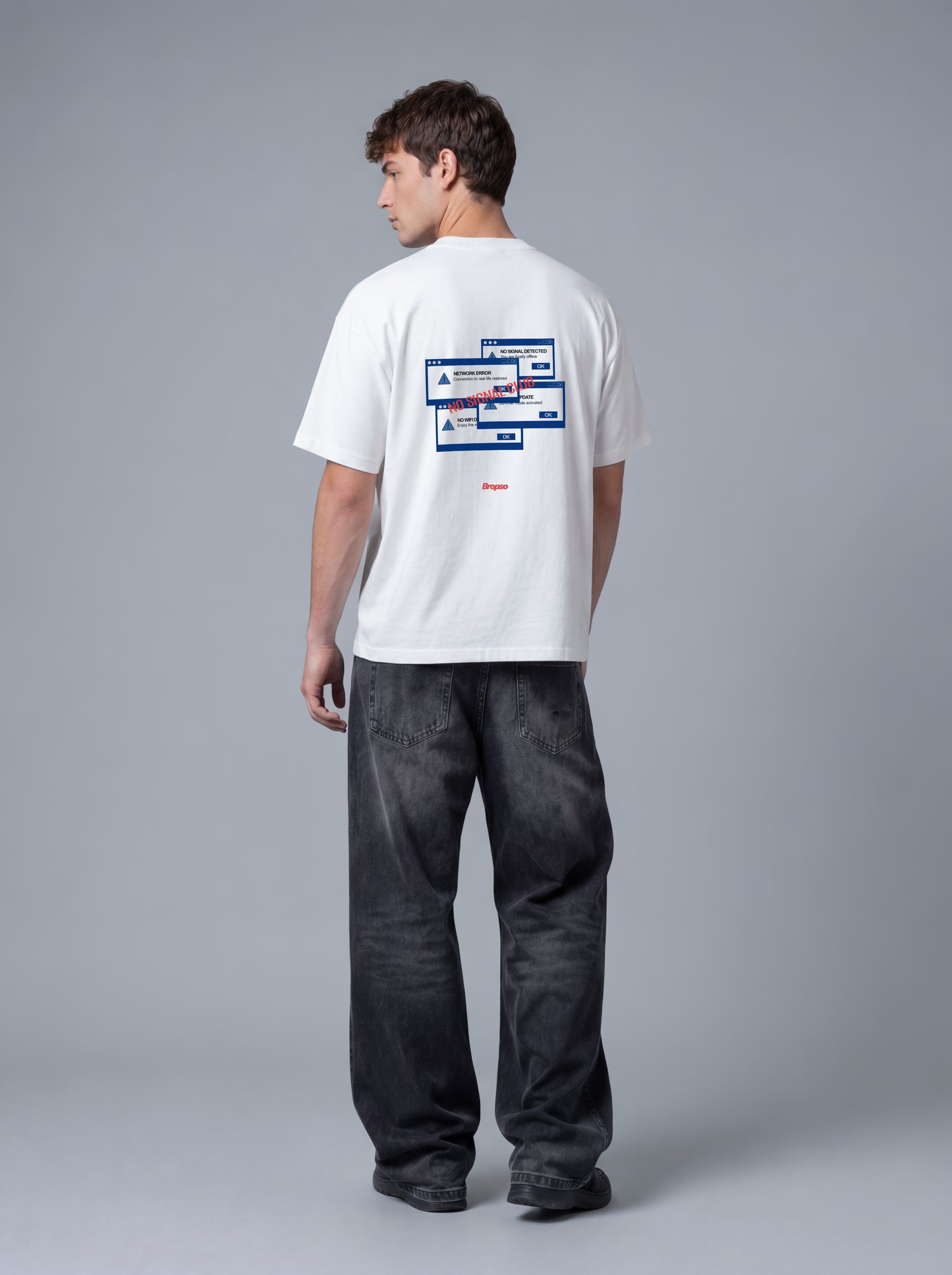 No Signal Tee White